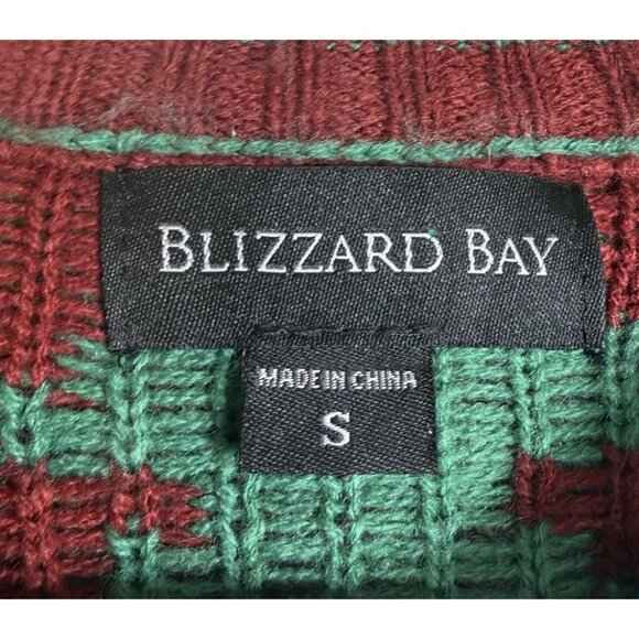 Blizzard Bay Ugly Christmas Sweater Sz S Rodeo Cowboy Santa Bull Riding Holiday - Picture 6 of 11